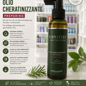 Emmebi BIONATURE Olio Cheratinizzante Preparing–Keratinisierendes Haaröl 125 ml
