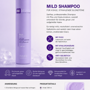 EMMEBI BE blonde Silver Shine Mild Shampoo PH 5,5 250 ml